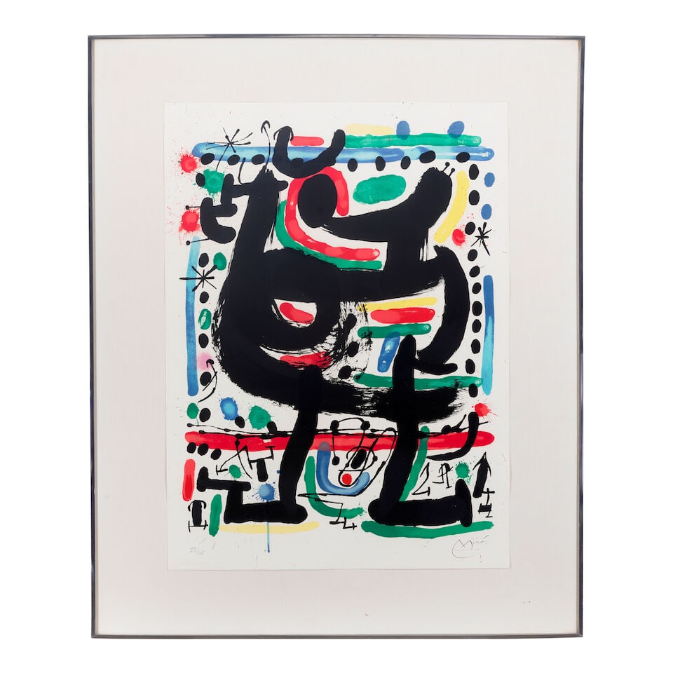 Joan Miró (1893-1983); Poster for the Opening of the Mourlot Atelier in New York; - 2