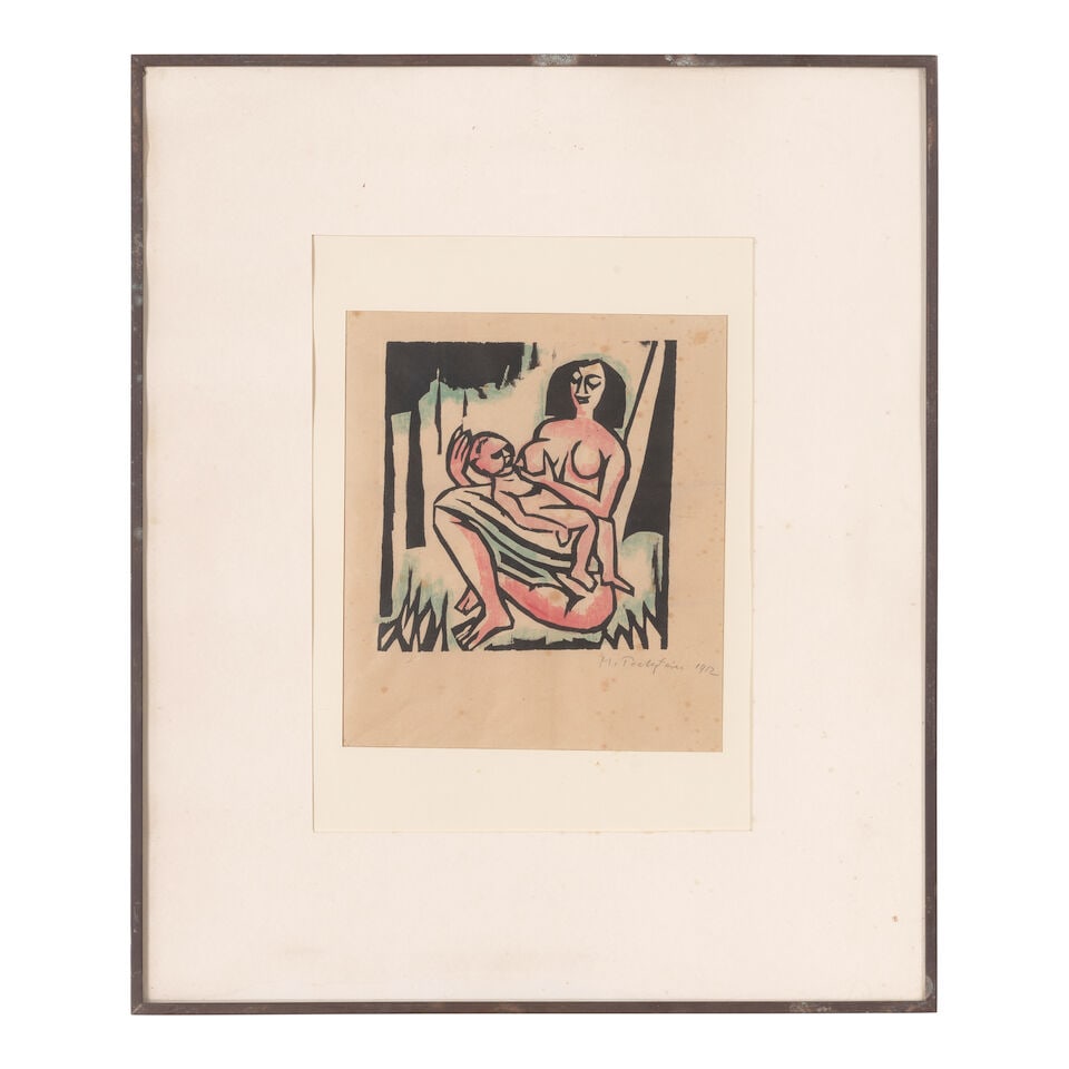 Max Pechstein (1881-1955); Mutter und Kind (Mother and Child); - 2