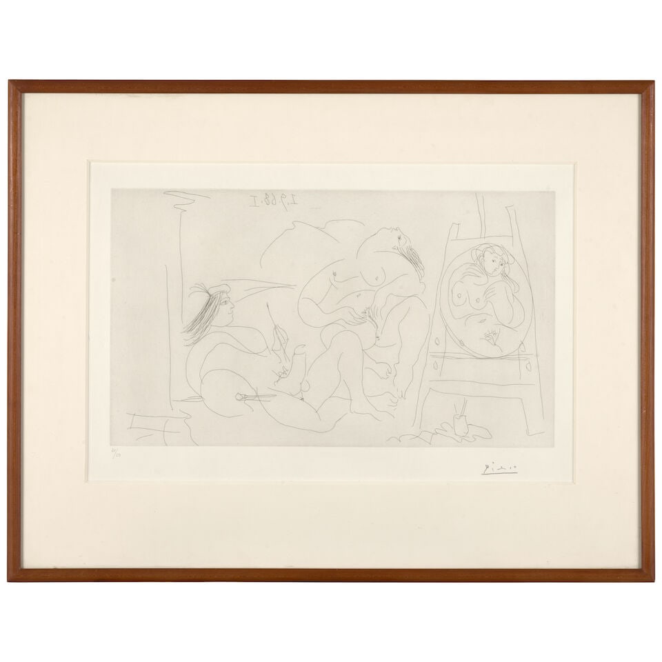Pablo Picasso (1881-1973); Raphaël et la Fornarina VI: Enfin Seuls! (Raphael and the Fornar... - 2