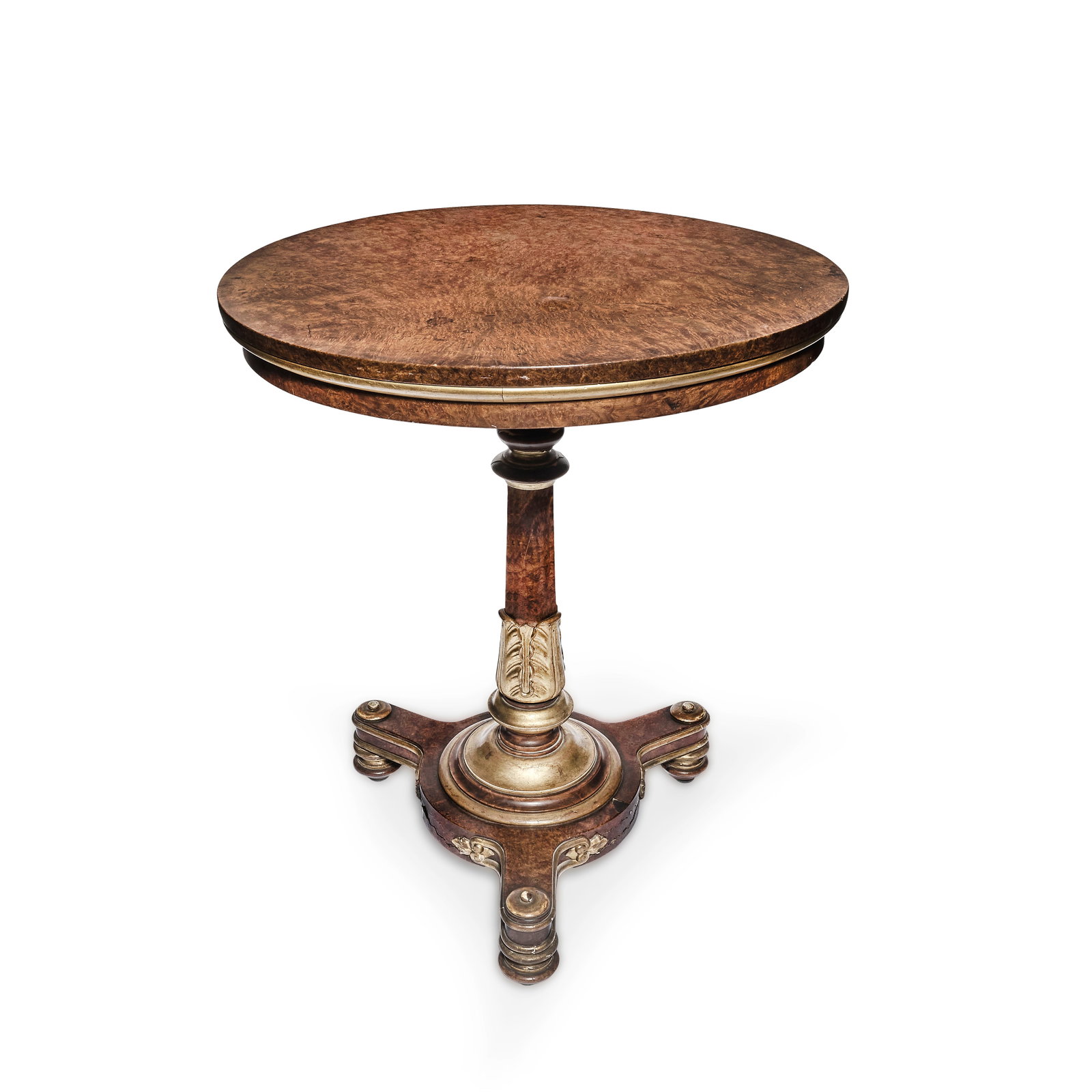 A William IV amboyna and parcel gilt occasional table by T. and G. Seddon Circa 1835 (1 of 1)