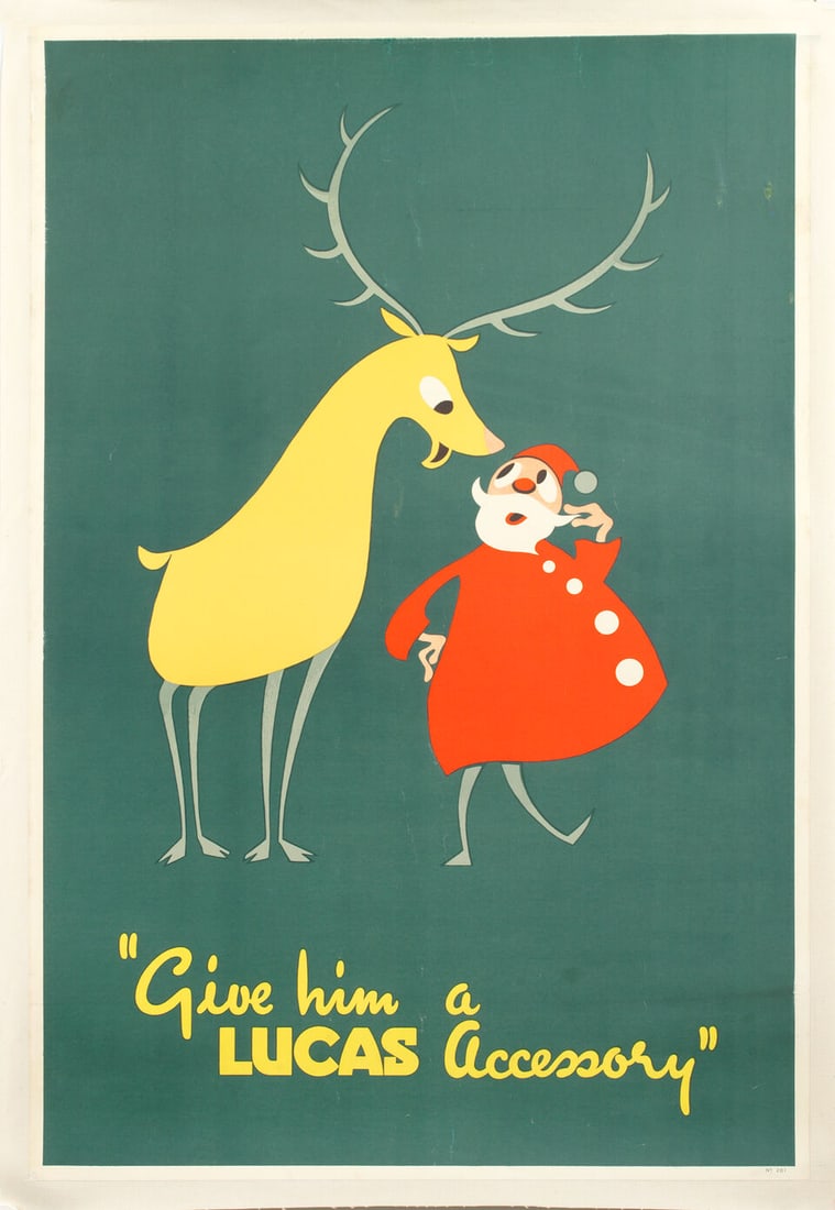 The Robert Lusk Collection Part IV. Three Christmas advertising posters, ((3)): The Robert Lusk Collection Part IV.Three Christmas advertising posters, comprising Lucas, poster number 261, British, 76 x 51cm, 'Merry Christmas, 1929' poster number 35, by Mather & Company, 109 x 90