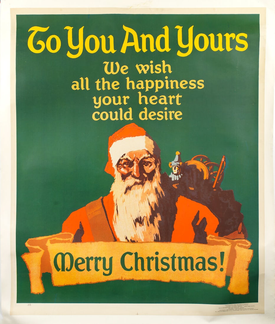 The Robert Lusk Collection Part IV. Three Christmas advertising posters, ((3)) - 2