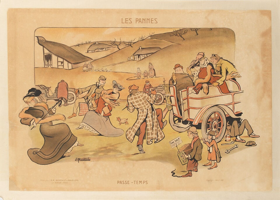 Two Edwardian lithographs by Albert Beerts and E Montaut, ((2)) - 2