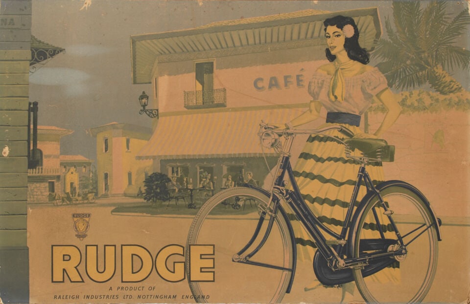 Four cycling advertising prints and posters, ((4)) - 2