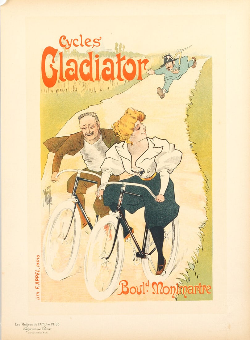 Four cycling advertising prints and posters, ((4)) - 4