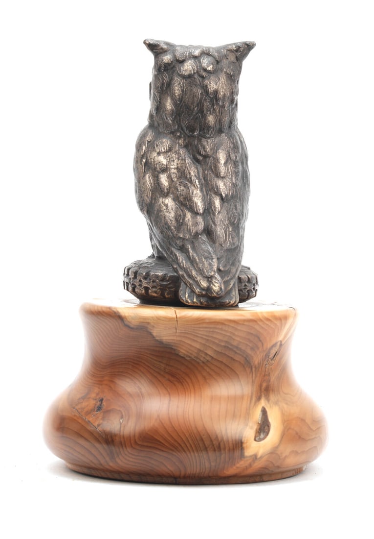 An India Cord Tyres Owl advertising mascot, British, 1920s, - 2
