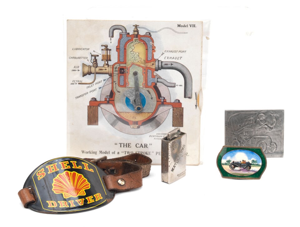 An AC 'Britain's Leading Light Car' compensated mantlepiece barometer, ((6)) - 2