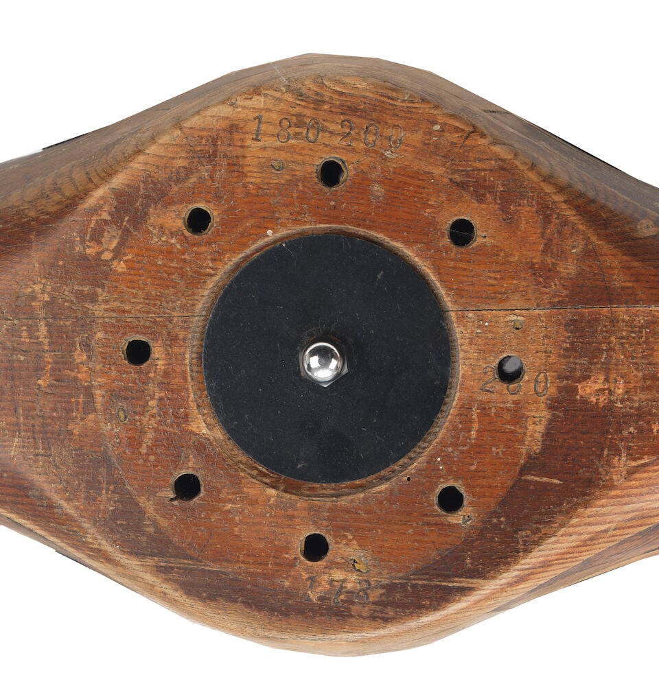 A twin-bladed wooden propeller for Mercedes PS 160 engine by Waidmannslust Wilhelm Wolff Propell... - 2