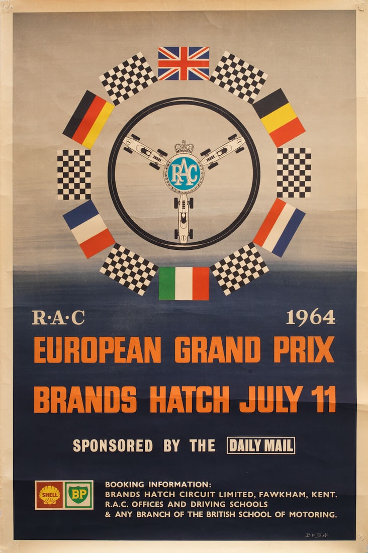 Six 1960s Grand Prix race posters, ((7)) - 2