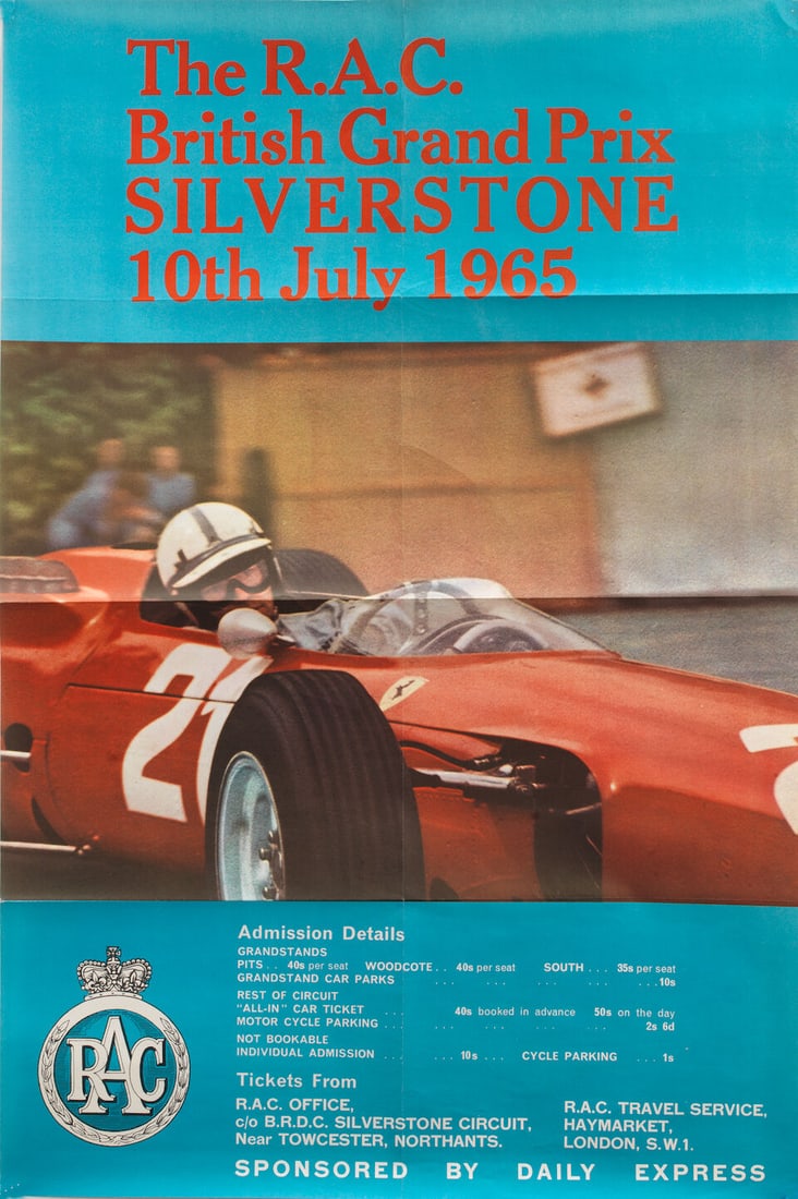 Six 1960s Grand Prix race posters, ((7)) - 3