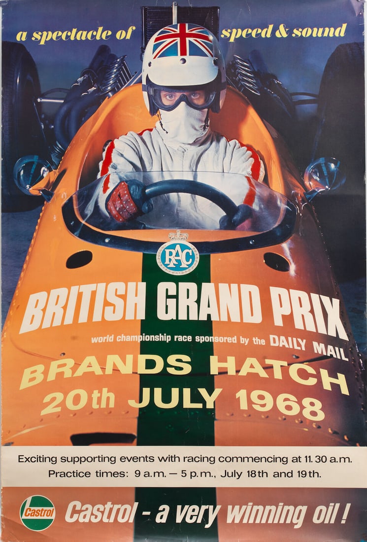 Six 1960s Grand Prix race posters, ((7)) - 5