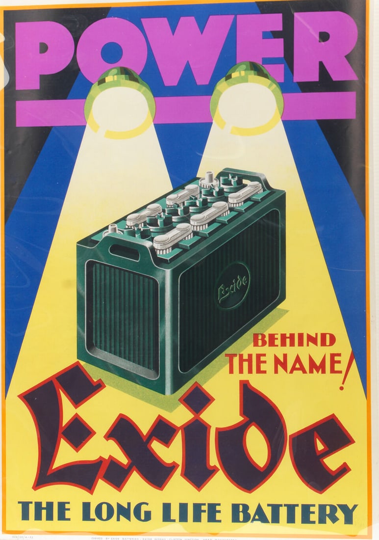 Three Exide Batteries advertising posters, 1930s, ((3)) - 3