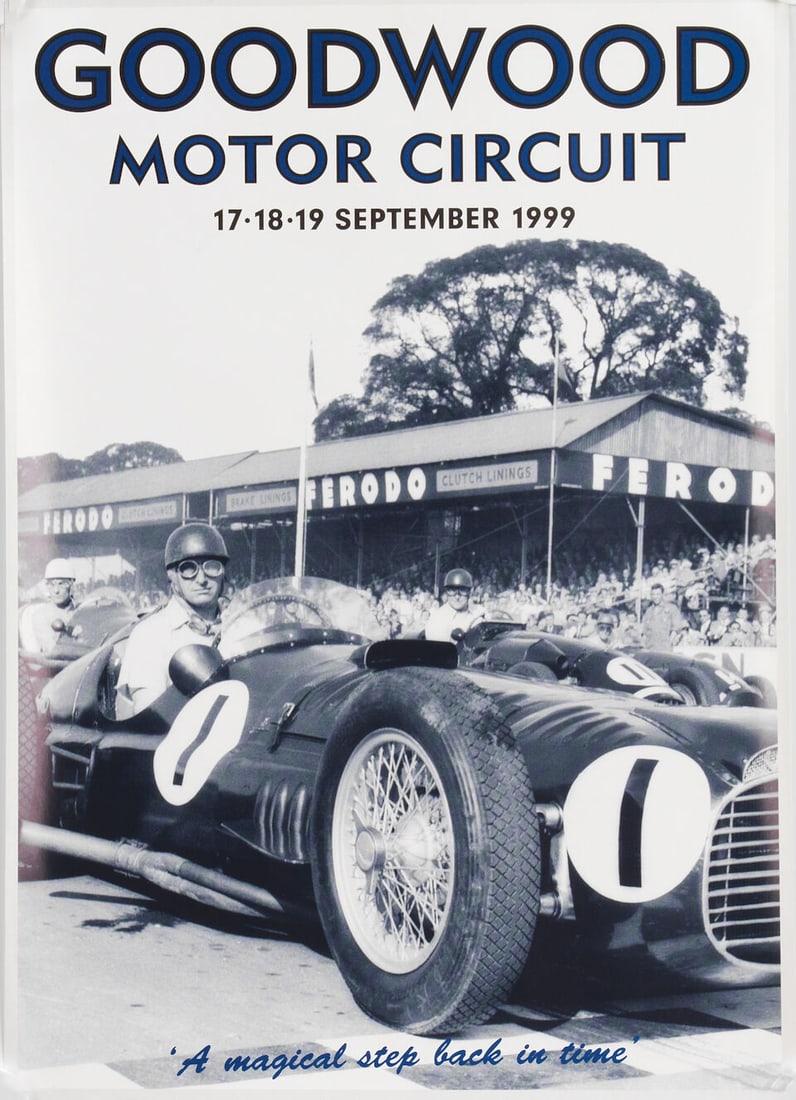 A 1967 24 Heures du Mans poster, and four British race posters, ((7)) - 6