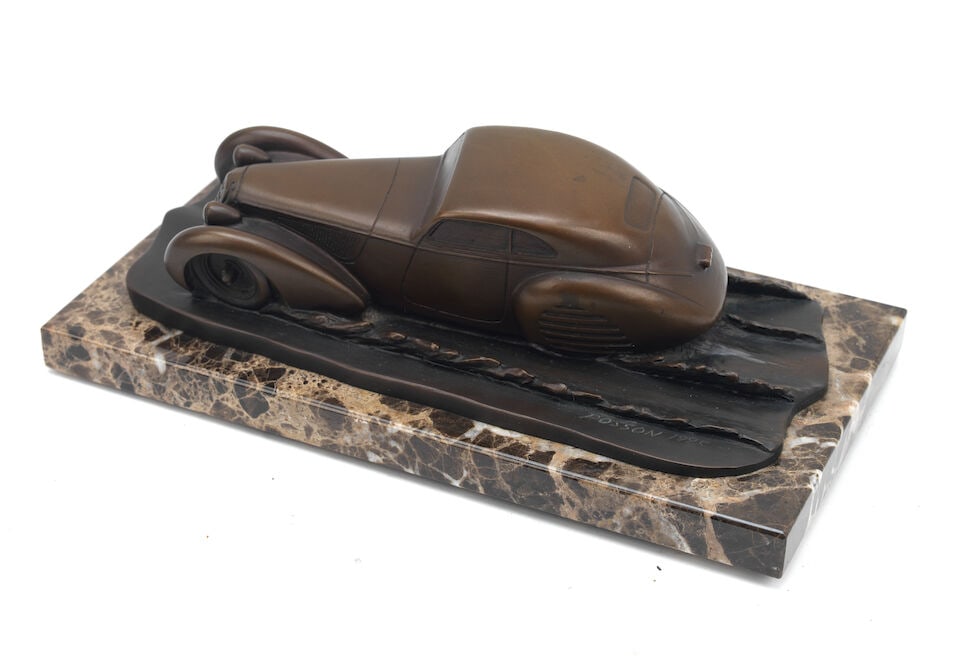 Steve Posson (American, 20th century), 'California Mille' a patinated bronze sculpture presentat... - 2