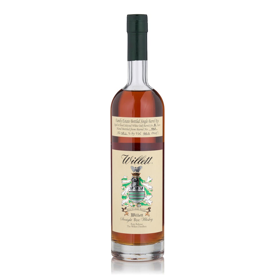 Willett Rye, Barrel 65A, 8 Years Old (1 bottle, 750ml) (1 of 2)