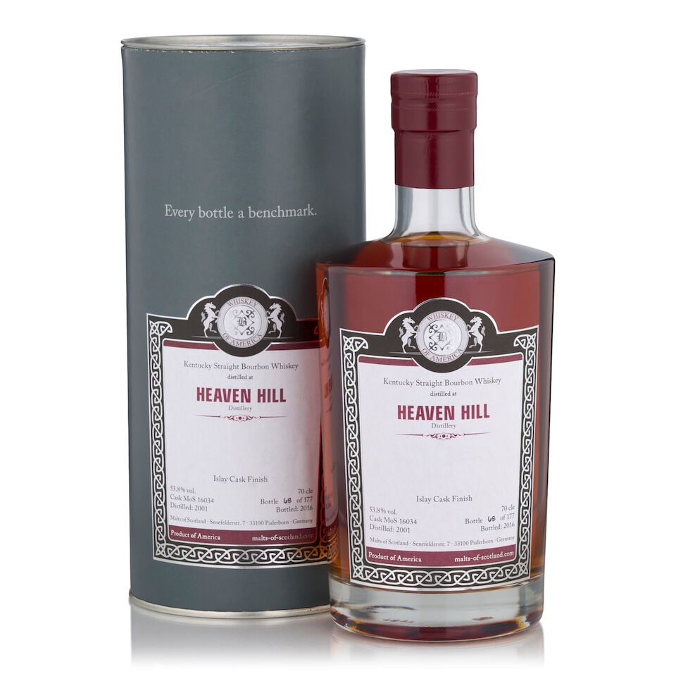 Heaven Hill Whiskey of America Islay Cask Finish, 2001 (1 bottle, 700ml) (1 of 1)
