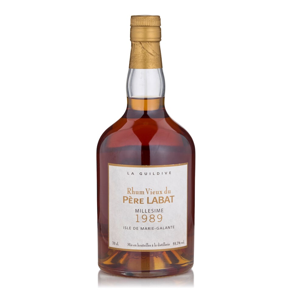 Père Labat, 1989 (1 bottle, 700ml): Père Labat, 1989 (1 bottle, 700ml) Region: Guadeloupe Alcohol content: 55.7% Notes: official bottling, distilled 1989, bottled for the Japanese market Footnotes: Rum Lot to be sold without