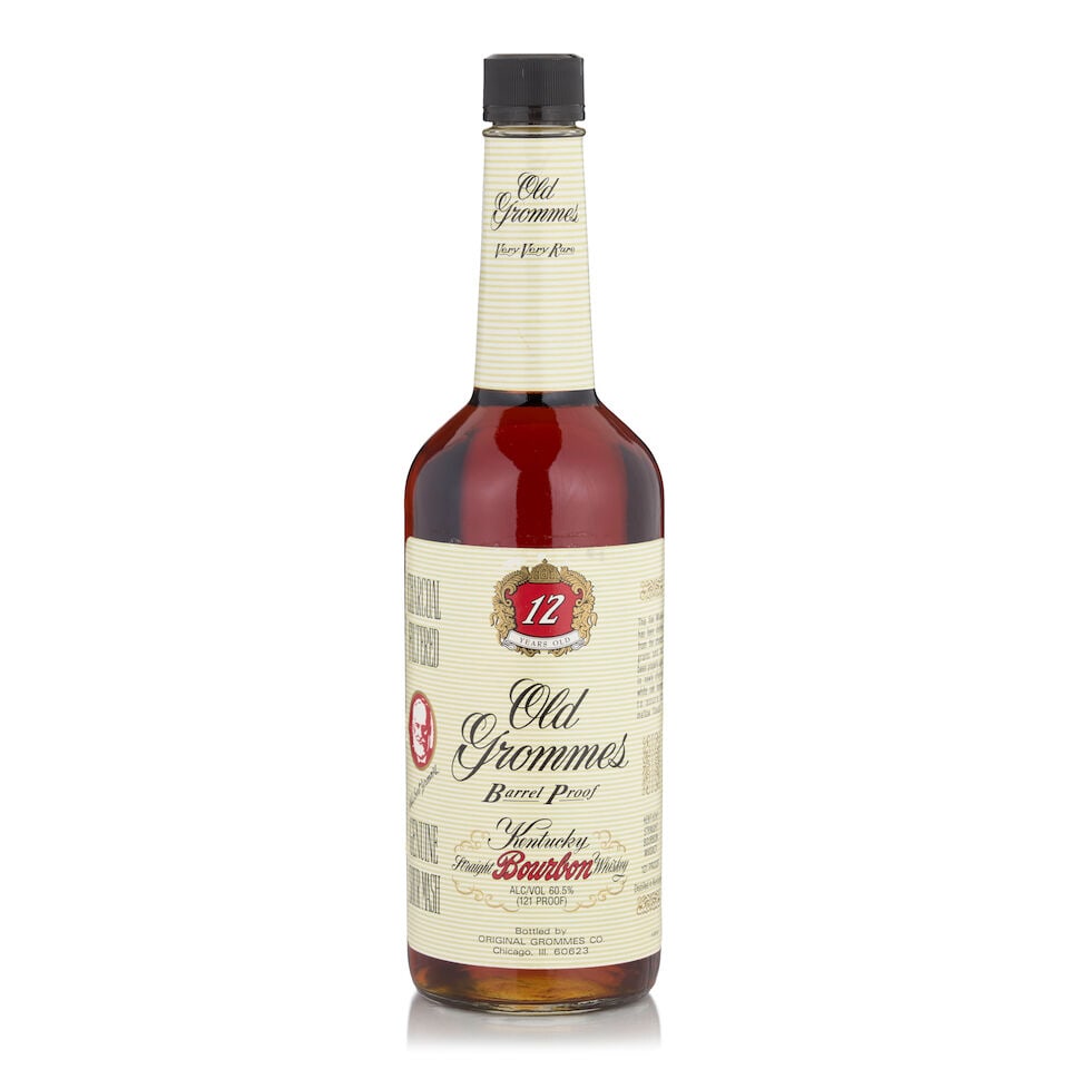 Old Grommes Very Very Rare Barrel Proof 12 Years Old (1 bottle, 750ml): Old Grommes Very Very Rare Barrel Proof 12 Years Old (1 bottle, 750ml) Region: Kentucky Alcohol content: 60.5% Notes: official bottling, bottled for the Japanese market Footnotes: United States,