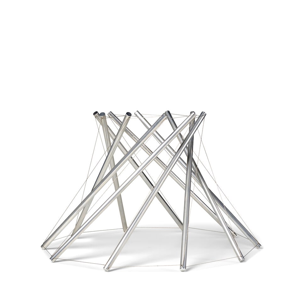 KENNETH SNELSON (1927-2016) V-X 13 x 21 1/2 x 21 1/2 in (33 x 54.6 x 54.6 cm) (Executed 1968-198... - 4