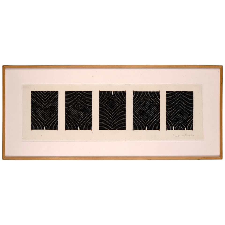 RICHMOND BURTON (b. 1960) Quintuple Thought Plane #2 11 1/2 x 36 in (29.2 x 91.4 cm) (Executed i... - 2