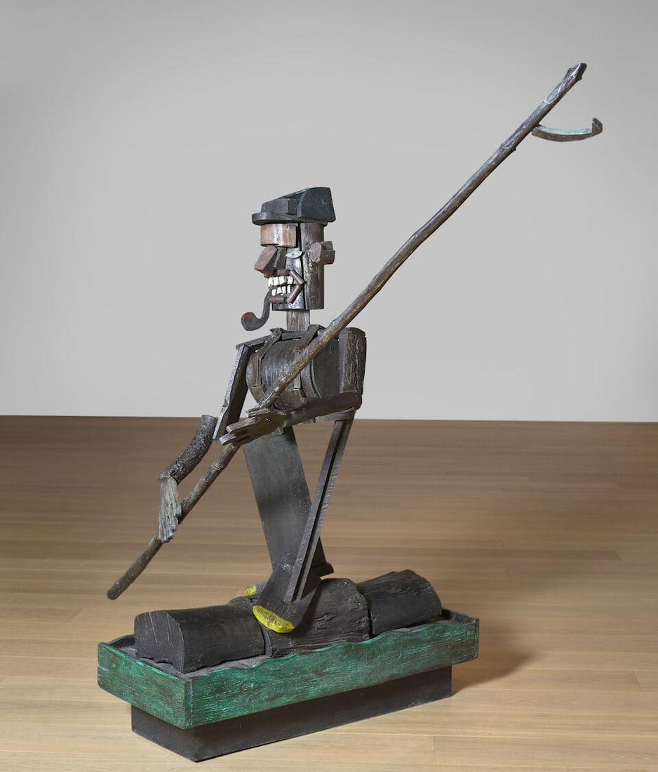 RED GROOMS (B. 1937) Lumberjack 99 x 47 x 18 in (251.5 x 119.4 x 45.7 cm) (Executed 1977-1983, t... - 2