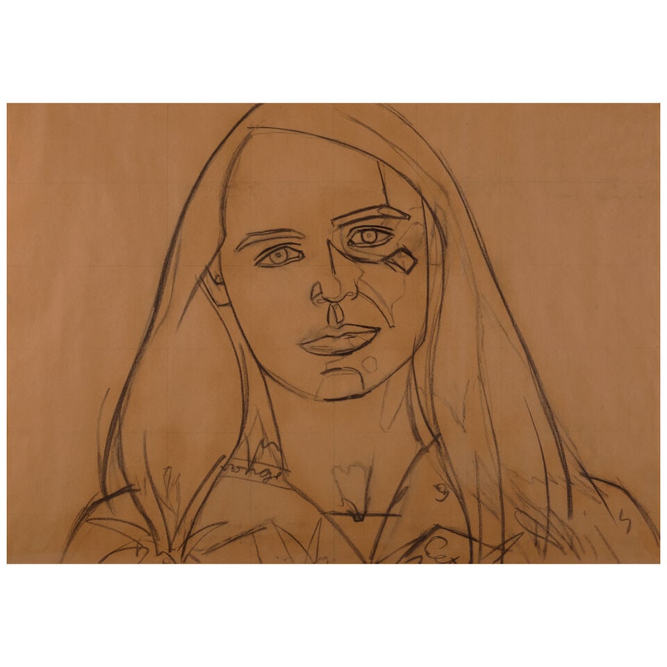 ALEX KATZ (B. 1927) Elise 33 3/4 x 48 in (85.8 x 122 cm) (Executed in 1986) (1 of 3)