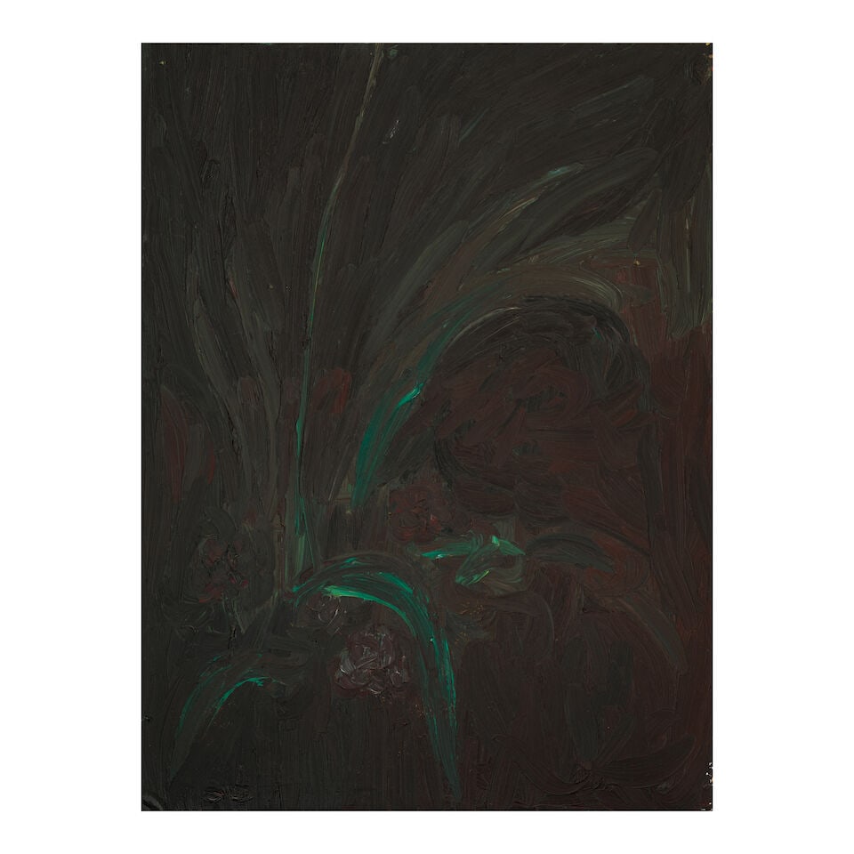 LUCAS SAMARAS (1936-2024) Untitled 24 x 18 in (61.1 x 45.8 cm) (Painted circa 1958): LUCAS SAMARAS (1936-2024) Untitled partially dated '3 June' (on the reverse) oil on canvas board 24 x 18 in (61.1 x 45.8 cm) Painted circa 1958 Footnotes: Provenance Acquired directly from the artist