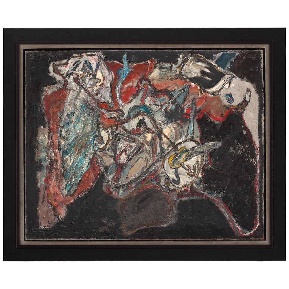 JACQUES DOUCET (1924-1994) Ouvert la nuit 28 3/4 x 36 3/4 in (72.8 x 92 cm) (Painted in 1970) - 2