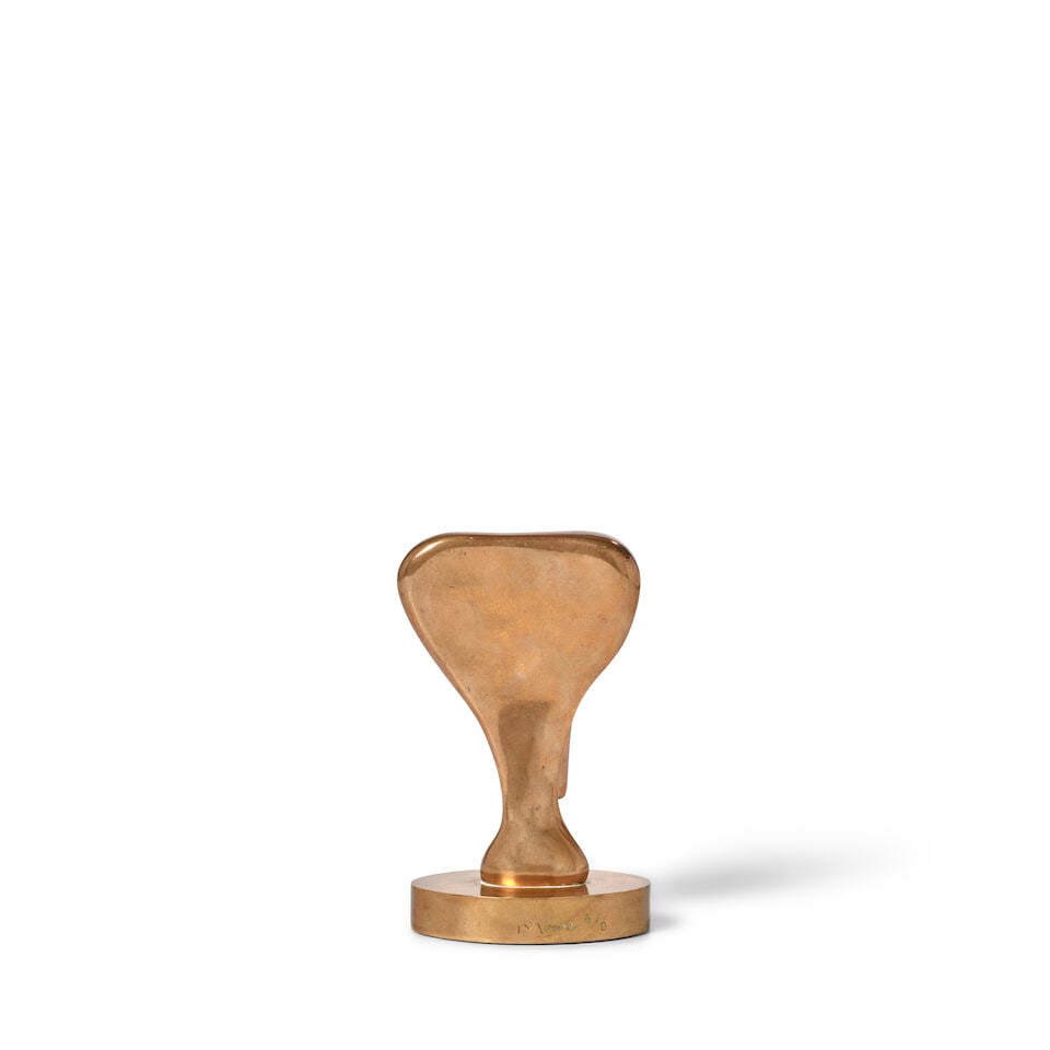 HENRY MOORE (1898-1986) Bone Head 5 1/4 x 3 3/8 x 2 3/8 in (13.3 x 9.1 x 6 cm) (Conceived and ca... - 3