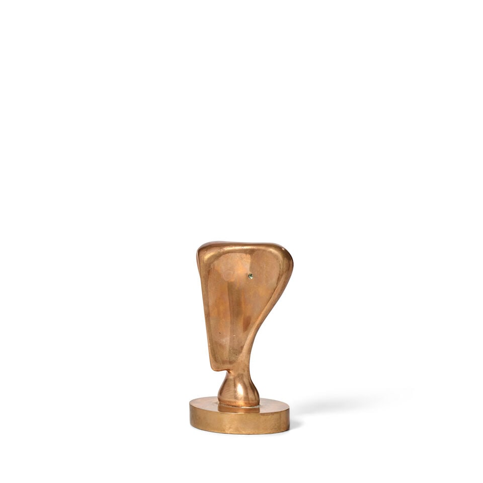 HENRY MOORE (1898-1986) Bone Head 5 1/4 x 3 3/8 x 2 3/8 in (13.3 x 9.1 x 6 cm) (Conceived and ca... - 4