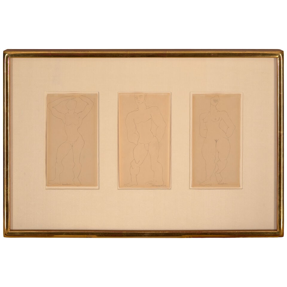 LOUISE NEVELSON (1899-1988) Untitled (Three Works) (Executed circa 1930) - 2