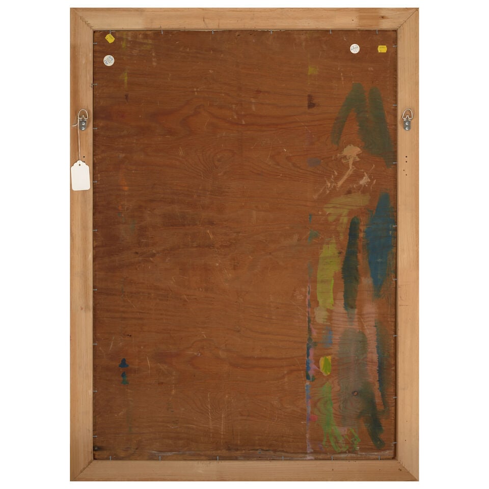 BRUNO KRAUSKOPF (1892-1960) Sitzender Akt mit verschränkten Armen 39 3/4 x 27 15/16 in (101... - 3