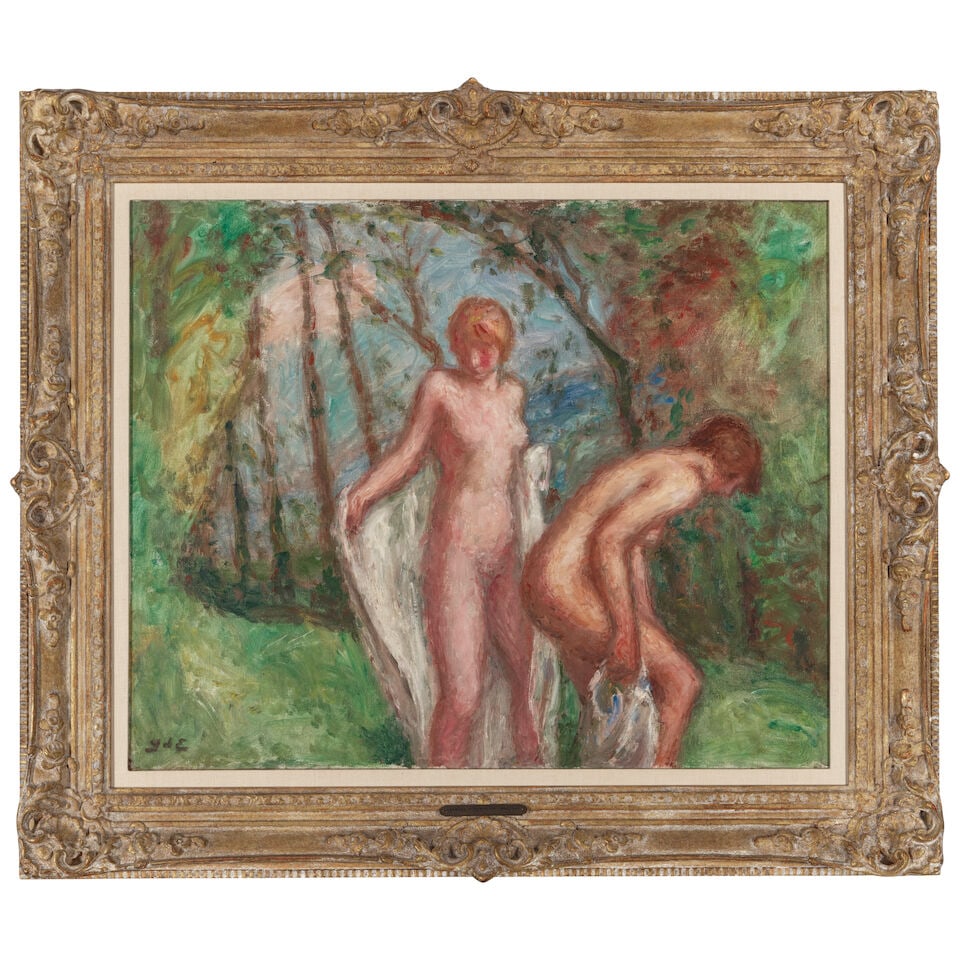 GEORGES D'ESPAGNAT (1870-1950) Deux baigneuses 23 5/8 x 28 3/4 in (60 x 73 cm) (Painted circa 1920) - 2