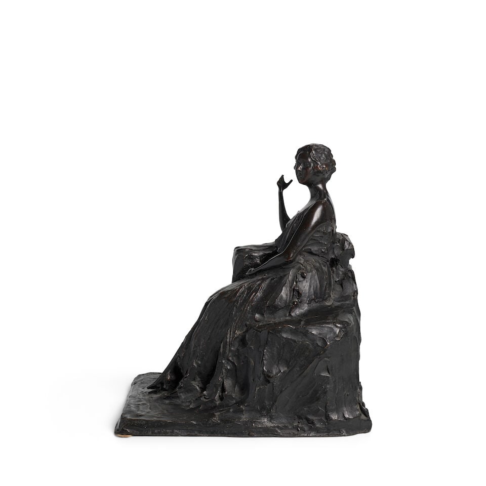 PAUL TROUBETZKOY (1866-1938) The Lady 13 5/8 x 10 1/8 x 12 3/16 in (34.6 x 25.7 x 31 cm) (Concei... - 5