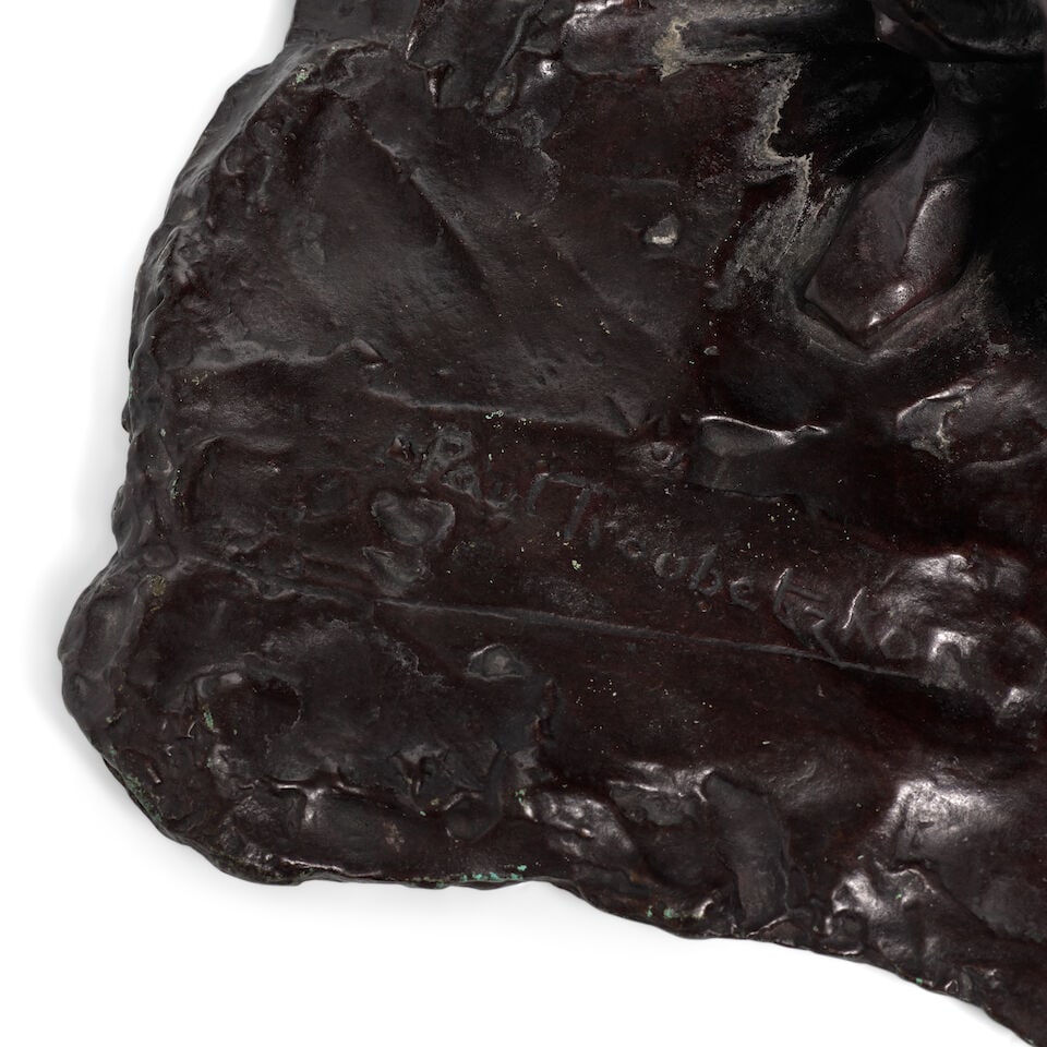 PAUL TROUBETZKOY (1866-1938) Auguste Rodin 20 x 13 3/4 X 14 3/8 in (50.8 x 34.9 x 36.4 cm) (Conc... - 2
