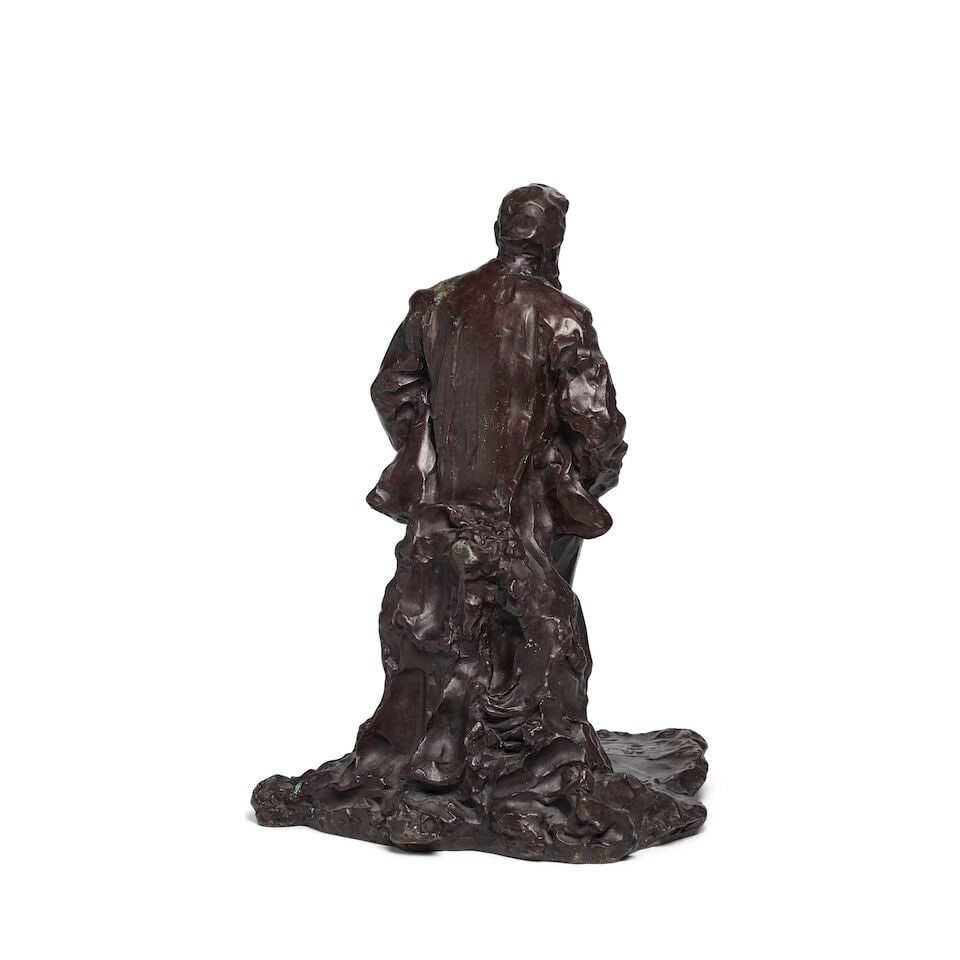 PAUL TROUBETZKOY (1866-1938) Auguste Rodin 20 x 13 3/4 X 14 3/8 in (50.8 x 34.9 x 36.4 cm) (Conc... - 4