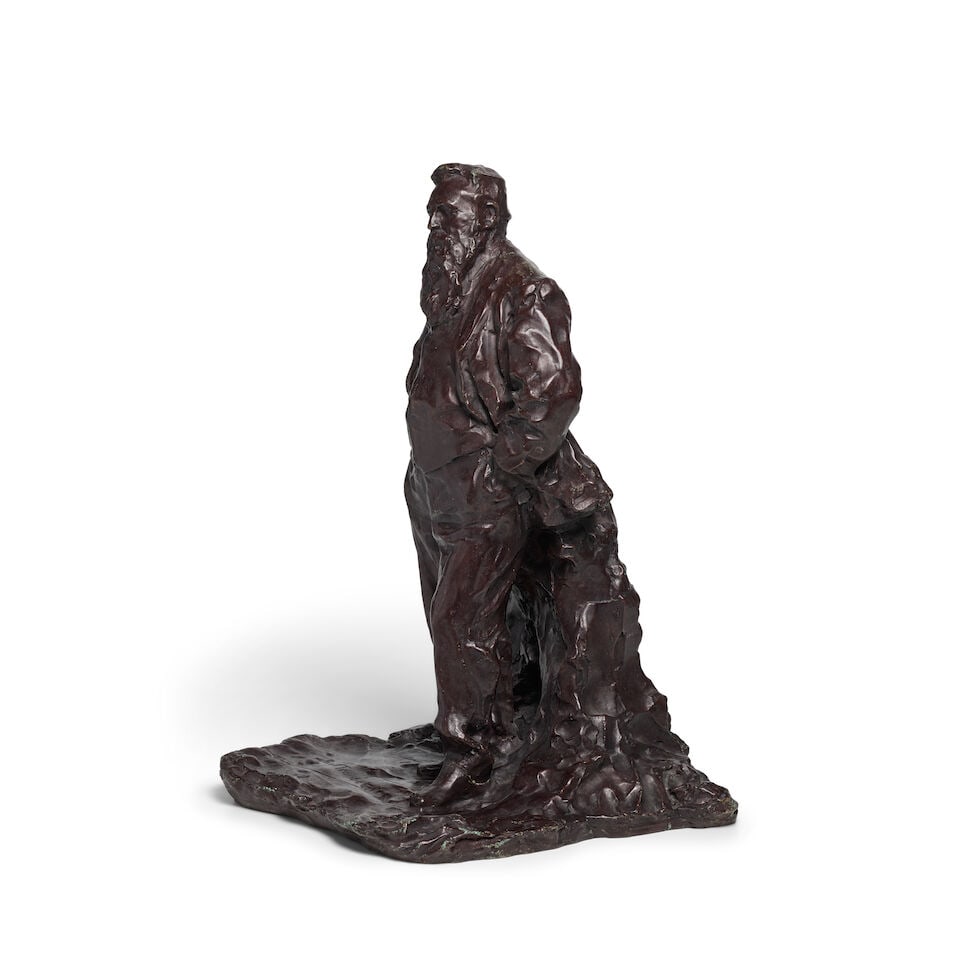 PAUL TROUBETZKOY (1866-1938) Auguste Rodin 20 x 13 3/4 X 14 3/8 in (50.8 x 34.9 x 36.4 cm) (Conc... - 5
