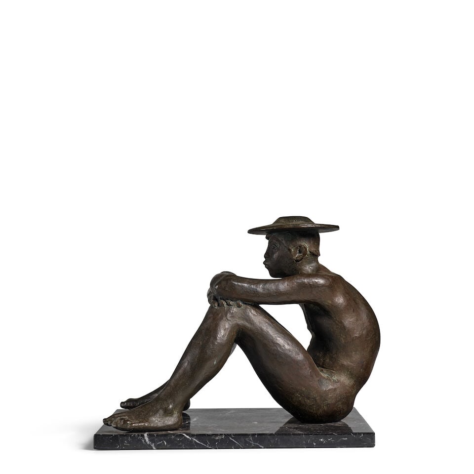 FRANCISCO ZÚÑIGA (1912-1998) Pastorcillo 11 5/8 x 11 7/8 x 15 1/2 in (29.5 x 30 x 39.3... - 3