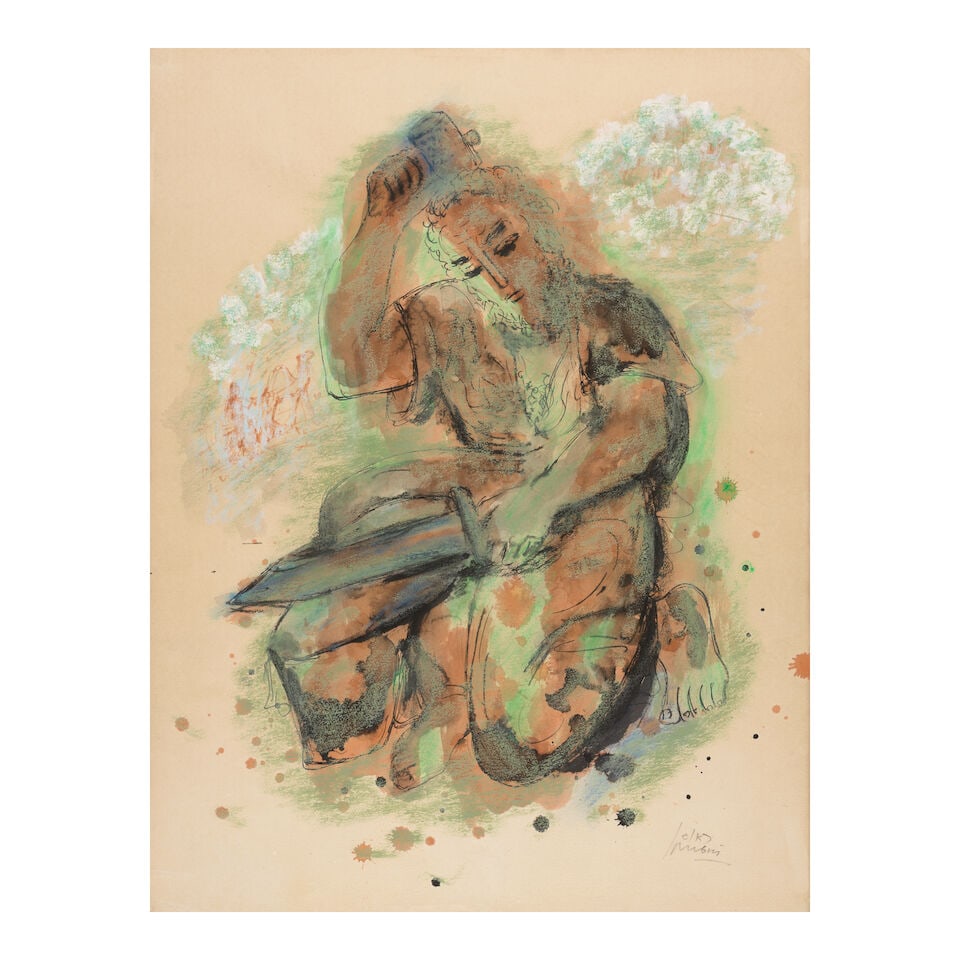 REUVEN RUBIN (1893-1974) Isaiah 26 1/8 x 19 3/4 in (66.3 x 50.2 cm) (Executed circa 1960s) (1 of 1)
