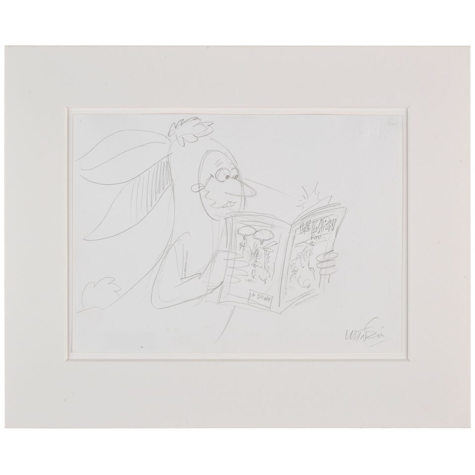 MAURIZIO CATTELAN (B. 1960) Comic Strip (In collaboration with Manfrin) 9 3/8 x 13 in (23.8 x 32... - 2