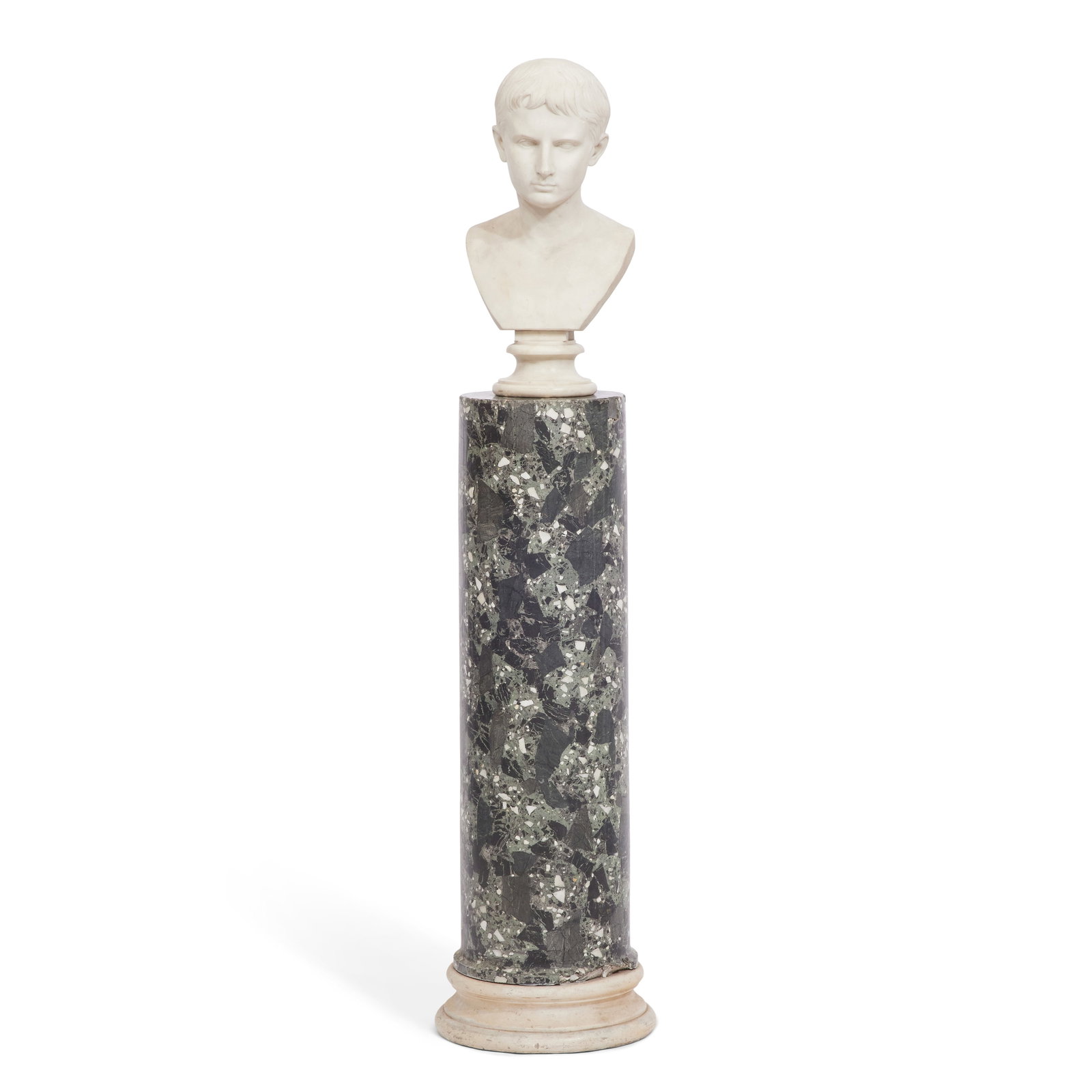 A Grand Tour Carrara marble bust of the young Emperor Augustus Italian, early 19th century (2) (1 of 1)