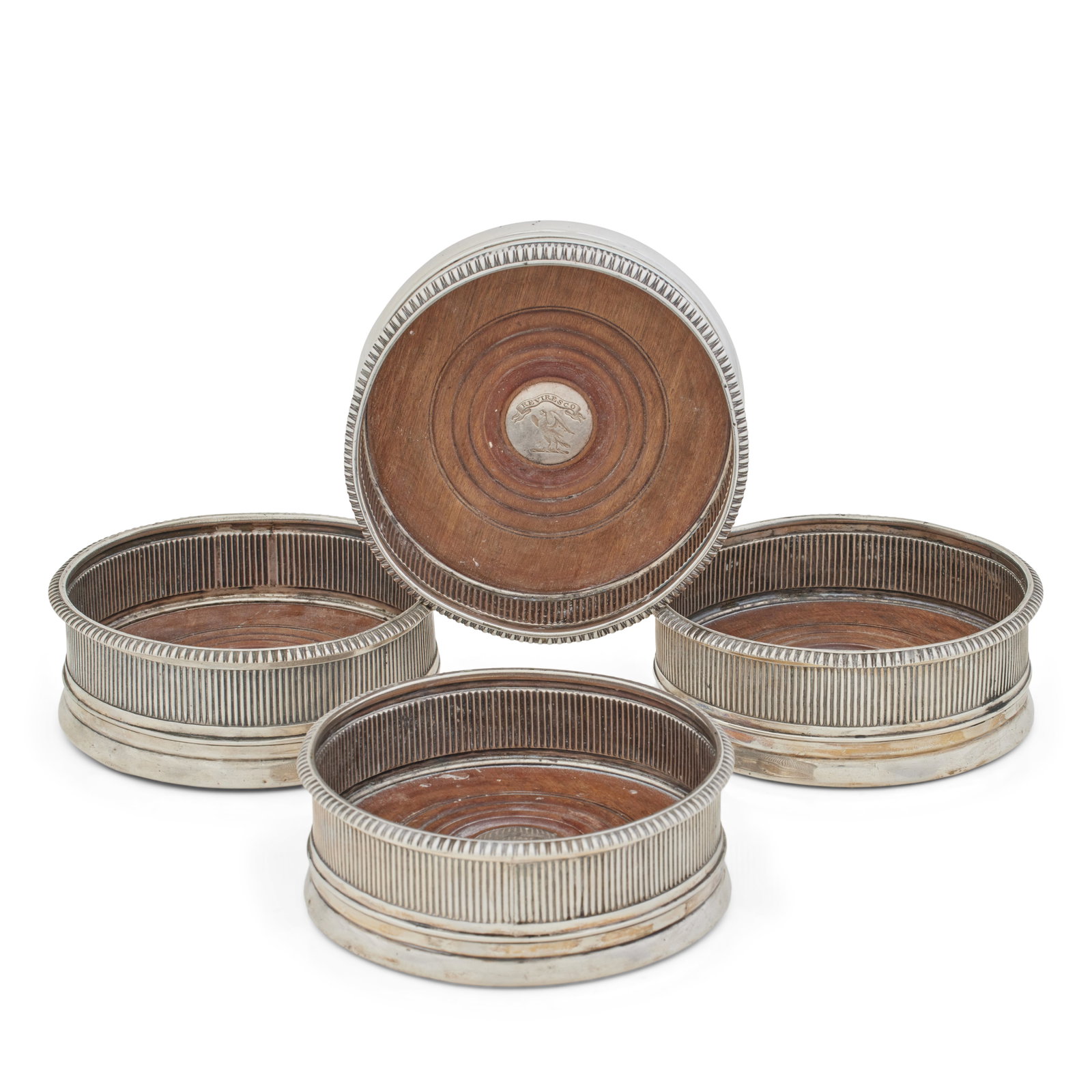 A set of George III silver wine coasters By Thomas & Joseph Guest & Joseph Craddock, London, 180... (1 of 1)