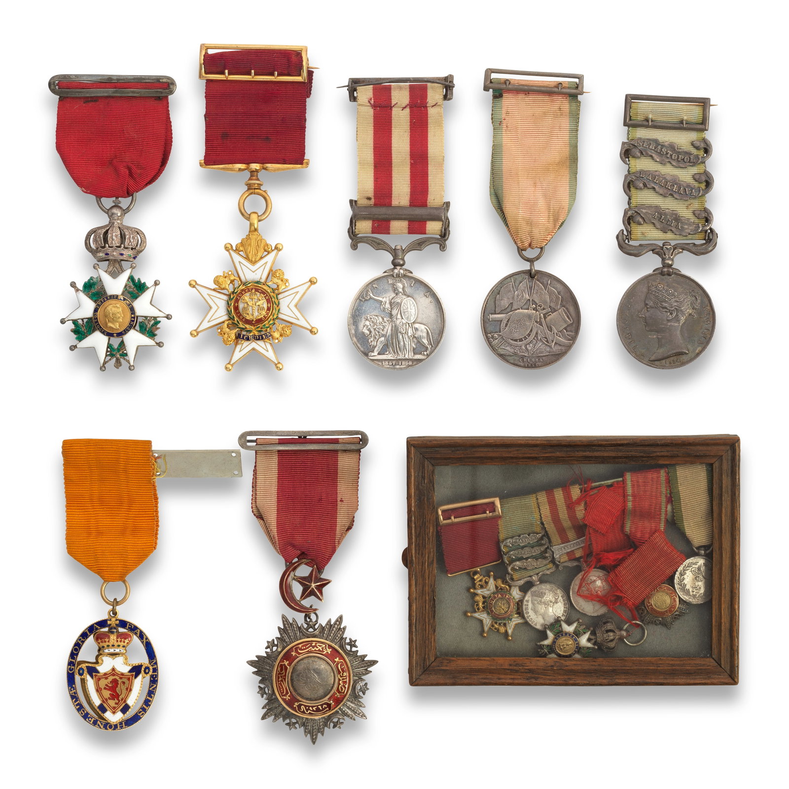 The C.B. and group of medals to Lieutenant Colonel E. H. Maxwell, 88th Regiment of Foot,: The C.B. and group of medals to Lieutenant Colonel E. H. Maxwell, 88th Regiment of Foot, The Most Honourable Order of the Bath, Military Division, Companions's (C.B.) breast Badge in gold and enamel; 