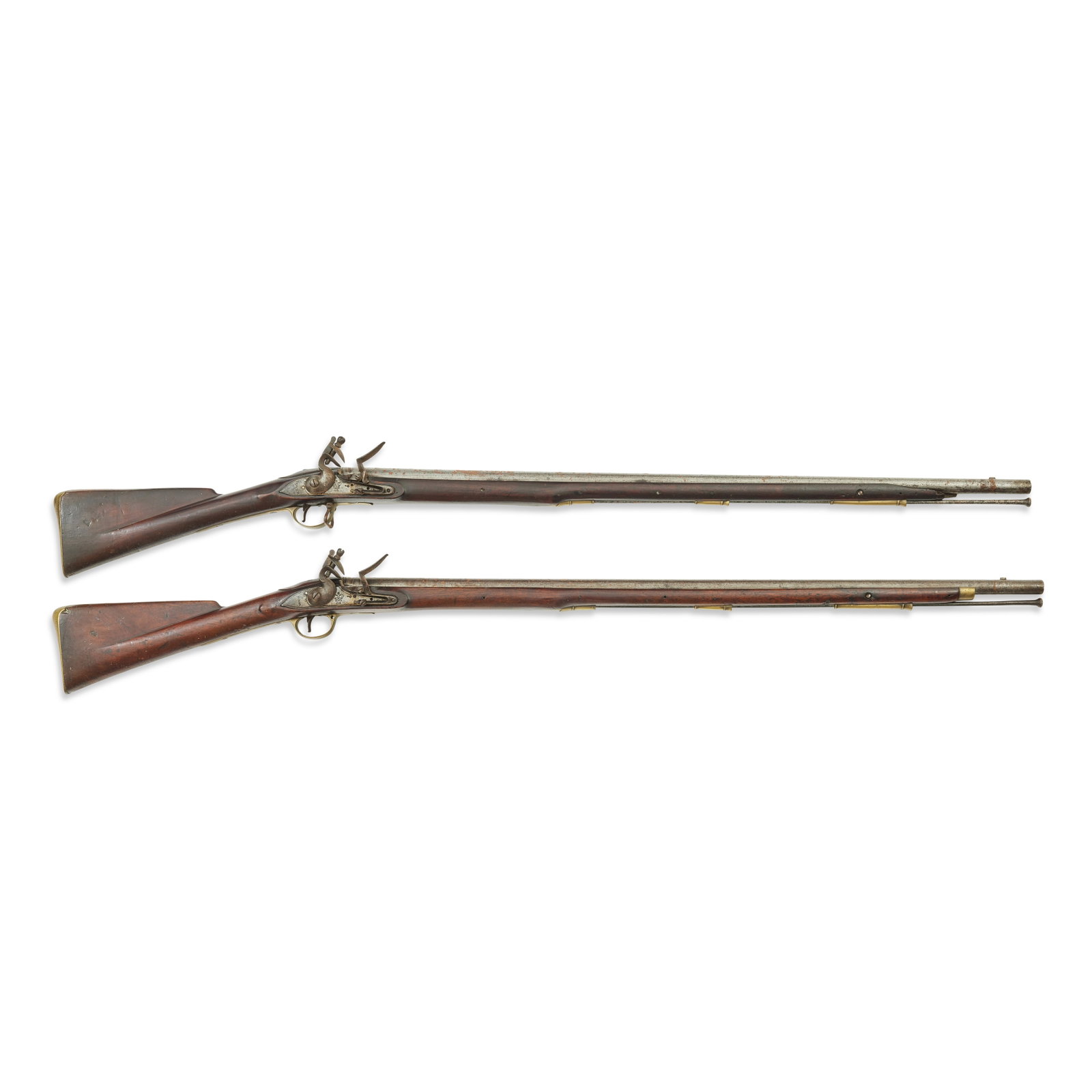 Two 10-Bore Flintlock India Pattern service muskets (1 of 1)
