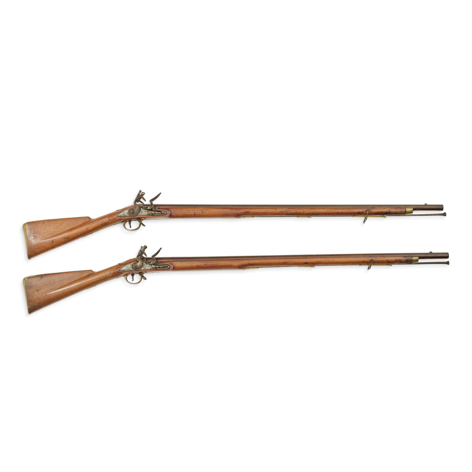 Two 10-Bore Flintlock Indian Pattern service muskets (1 of 1)