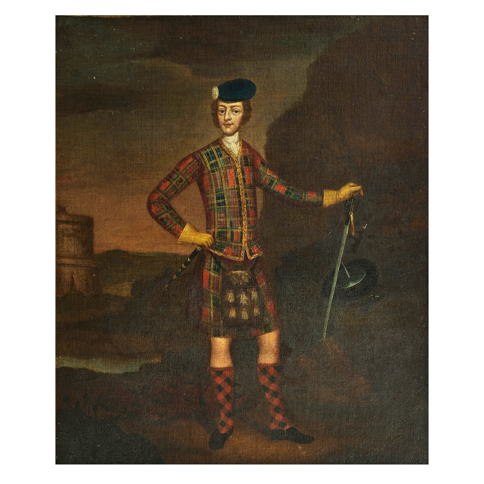 After James Worsdale, 19th Century Portrait of Prince Charles Edward Stuart, full length standin... (1 of 1)