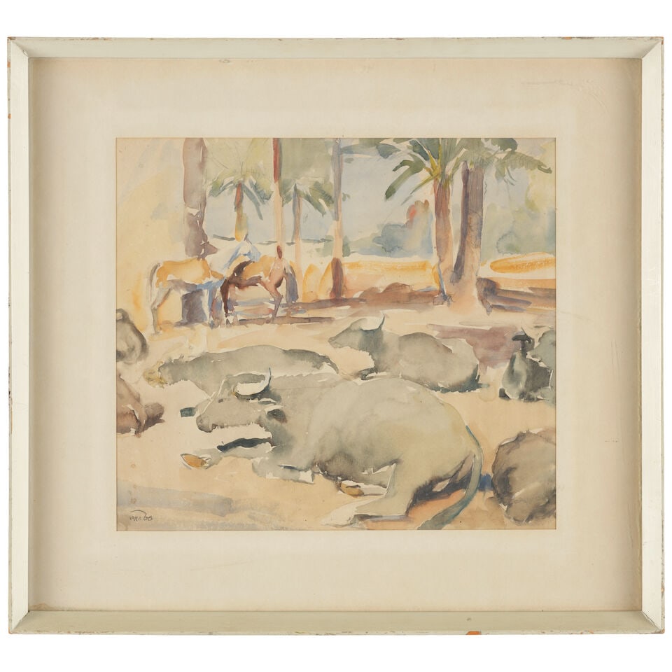 Faeq Hassan (Iraq, 1914-1992) Cattle - 2