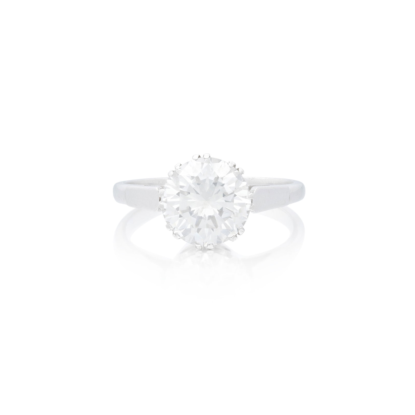DIAMOND SINGLE-STONE RING: DIAMOND SINGLE-STONE RING The brilliant-cut diamond weighing 2.90 carats, ring size approx. Q Footnotes: A Private Family Legacy Lots 1 - 52 For further information on this lot please visit Bonhams.co
