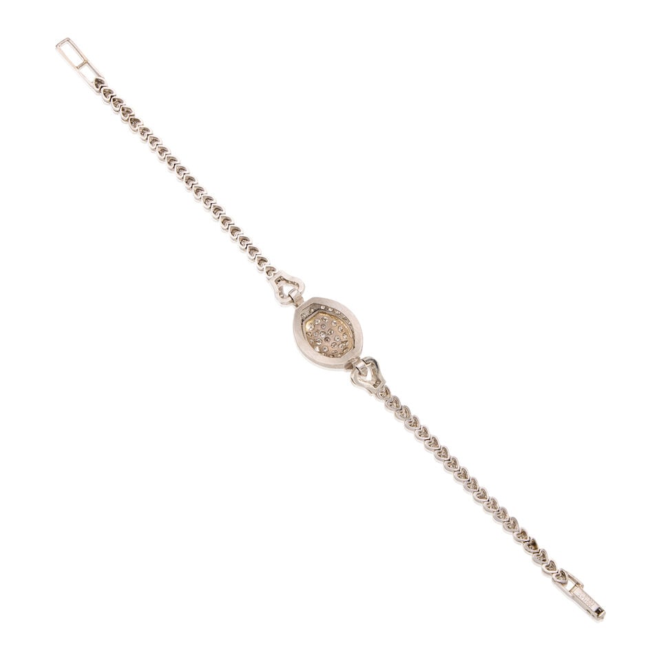 PLATINUM AND DIAMOND BRACELET - 2