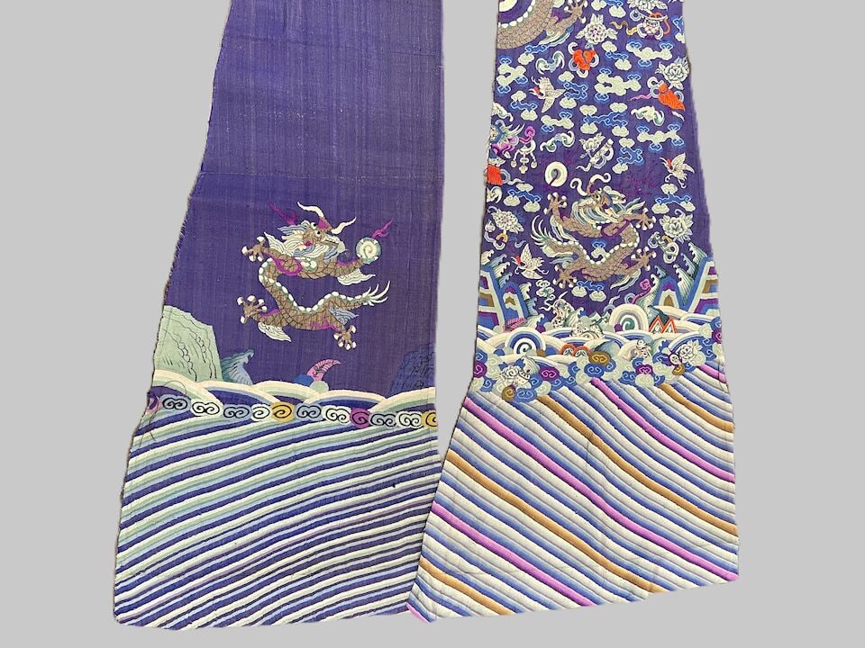 THREE FRAGMENTS OF A KESI 'DRAGON' ROBE Guangxu Period (3) - 2